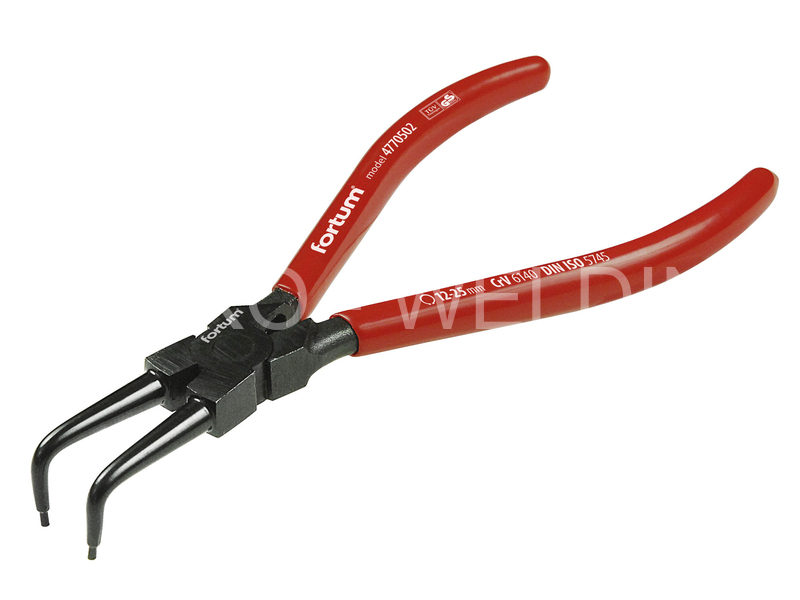 Kleště FORTUM seeger zahnuté vnitřní, 180mm